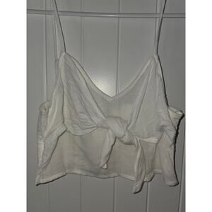 aerie Cotton Gauze Cropped Top with Smocked Back Size Small NWT ❤️